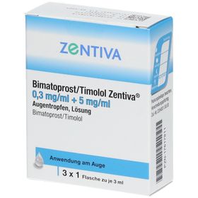 BIMATOPROST/Timolol Zentiva 0,3mg/ml + 5mg/ml ATR