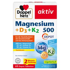 Doppelherz® Magnesium + D3 + K2 500