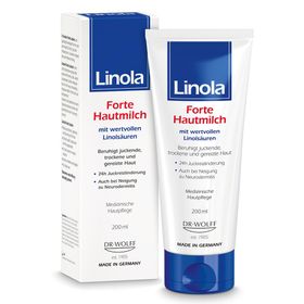 Linola Forte Hautmilch: Creme gegen Juckreiz für trockene, gereizte oder zu Neurodermitis neigende Haut