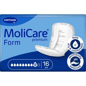 MoliCare Premium Form 9 Tropfen Inkontinenzvorlagen mit textilartiger Rückseite & Nässeindikator bei schwerster Inkontinenz