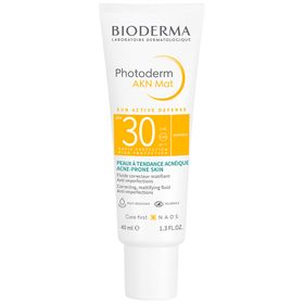 BIODERMA Photoderm AKN Mat LSF 30 | Mattierender Sonnenschutz gegen Hautunreinheiten