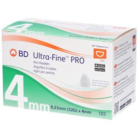 BD® Ultra-Fine PRO Pen-Nadeln 0,23 mm (32G) x 4 mm