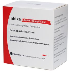 INHIXA 8.000 I.E. 80 mg/0,8 ml ILO F.Sp.+Sich-Sys.