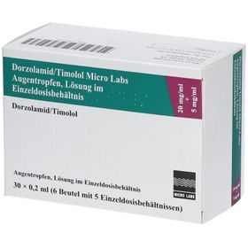 DORZOLAMID/Timolol Micro Labs 20mg/ml+5mg/ml AT ED