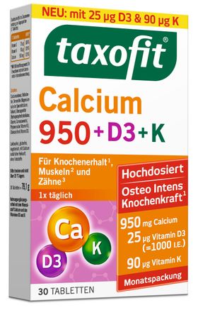 taxofit Calcium 950 + D3 + K