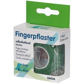 Easy Plast Med Fingerpflaster selbsthaftend grün