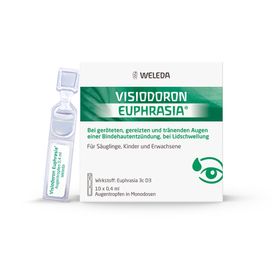 Visiodoron Euphrasia® Augentropfen in Monodosen- bei geröteten, gereizten & tränenden Augen einer Bindehautentzündung