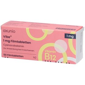 axunio® Vibe 1 mg Filmtabletten Vitamin B12 Cyanocobalamin