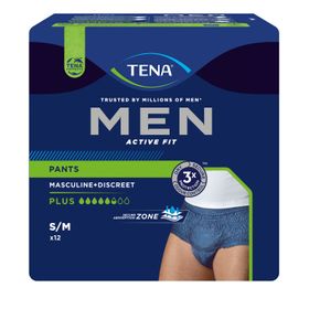 TENA Men Active Fit Pants Plus blau S/M
