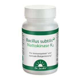 Dr. Jacob's Bacillus subtilis plus Nattokinase-Enzym Vitamin K2 vegan
