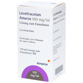 LEVETIRACETAM Amarox 100 mg/ml L.z.E.3ml Dos.Spr.