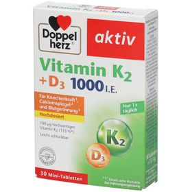 Doppelherz® aktiv Vitamin K2 + D3 1000 I.E.