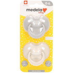 Medela Baby Original Schnuller Pastell 0-6 Monate DUO 2 Schnuller
