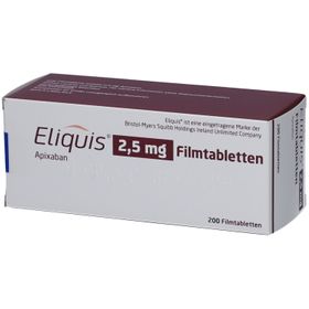ELIQUIS 2,5 mg Filmtabletten