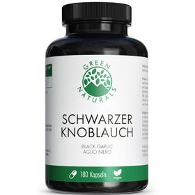 GREEN NATURALS Schwarzer Knoblauch 600 mg hochdosiert vegan