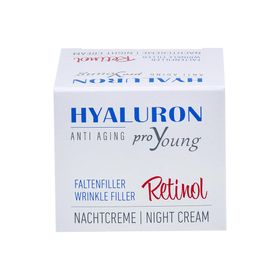 Hyaluron proYoung  Anti Aging Faltenfiller Retinol Nachtcreme