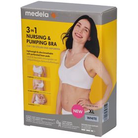 medela 3-in-1 Still- und Abpump-BH weiß, Gr. XL