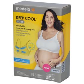 medela Keep Cool™ Ultra Komfort Schwangerschafts- und Still-BH weiß, Gr. S
