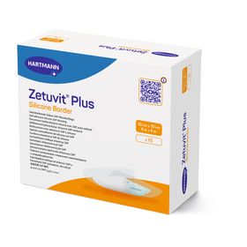 Zetuvit® Plus Silicone Border steril 10 x 10 cm