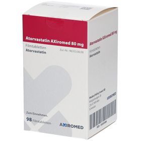 ATORVASTATIN AXiromed 80 mg Filmtabletten Dose