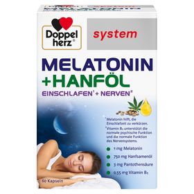 Doppelherz® system Melatonin + Hanföl