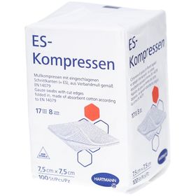 HARTMANN ES-Kompressen 7,5 x 7,5 cm, 12-fach steril
