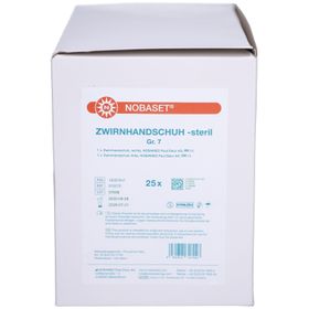 NOBASET® Zwirnhandschuhe -steril Gr. 7