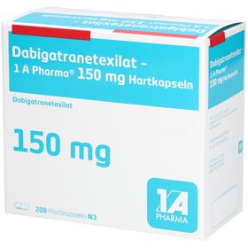 DABIGATRANETEXILAT-1A Pharma 150 mg Hartkapseln