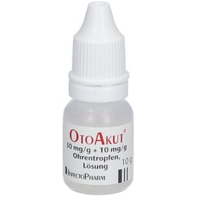 OtoAkut 50 mg/g + 10 mg/g Ohrentropfen