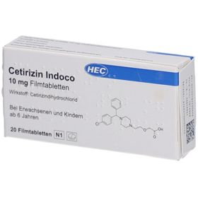 HEC Pharm CETIRIZIN Indoco 10 mg Filmtabletten