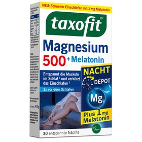 taxofit® Magnesium 500 Nacht + Melatonin