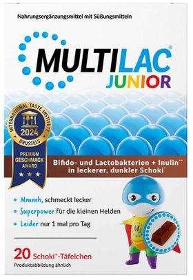 MULTILAC Darmsynbiotikum Junior Täfelchen