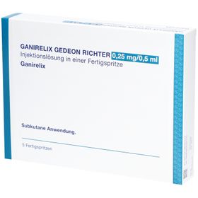 GANIRELIX Gedeon Richter 0,25mg/0,5ml Inj.-Lsg.FS