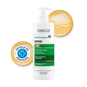 Dercos 2in1 Anti-Schuppen Shampoo 390ml + DT SH ANTIDANDRUFF DS DRY T50ML 8L GRATIS