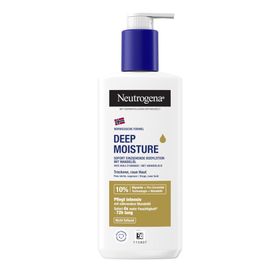 Neutrogena Norwegische Formel Deep Moisture sofort einziehende Bodylotion mit nährendem Mandelöl (250ml) für mehr Feuchtigkeit bei trockener, rauer Haut