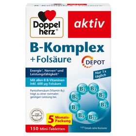 Doppelherz® aktiv B-Komplex + Folsäure DEPOT Tabletten