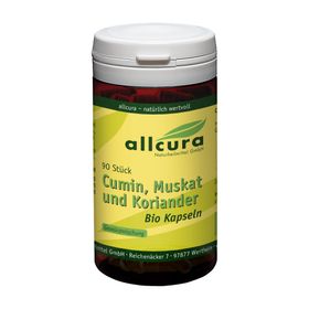 allcura Cumin Muskat und Koriander Bio Kapseln
