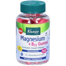 Kneipp Magnesium + B12 Gummies mit Himbeergeschmack