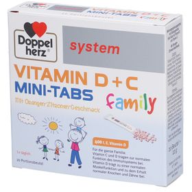 Doppelherz® system VITAMIN D + C MINI-TABS family