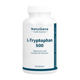 NatuGena L-Tryptophan 500 – Kapseln mit Magnesium & B-Vitaminen