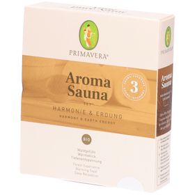 PRIMAVERA® Aroma Sauna Set Harmonie & Erdung mit 3 Bio-Aufgüssen