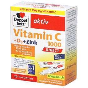 Doppelherz aktiv Vitamin C 1000 DIRECT + D3 + Zink