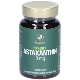 Vitactiv Astaxanthin 8 mg – vegane Kapseln aus Haematococcus-Alge