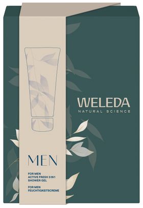 WELEDA® Geschenkset Men mit 3in1 Duschgel & Feuchtigkeitscreme