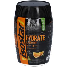 Isostar Hydrate & Perform Orange – Isotonisches Sportgetränkepulver