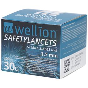Wellion SAFETYLANCETS 30G (1,5 mm) – sterile Einmallanzetten