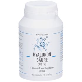 SinoPlaSan Hyaluronsäure 300 mg + Vitamin C aus Hagebutten