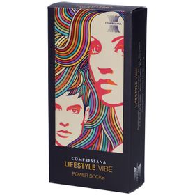 COMPRESSANA Lifestyle Vibe Kniestrümpfe AD 4 schwarz