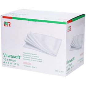 Vliwasoft® Vliesstoffkompresse 10 x 10 cm steril