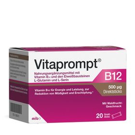 Vitaprompt® B12 500 μg Direktsticks mit Eiweißbausteinen
